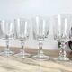 6 Cristal D'Arques Louvre model white wine glasses