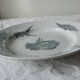 Hollow round plate FF Pexonne. Iron clay. Country model.