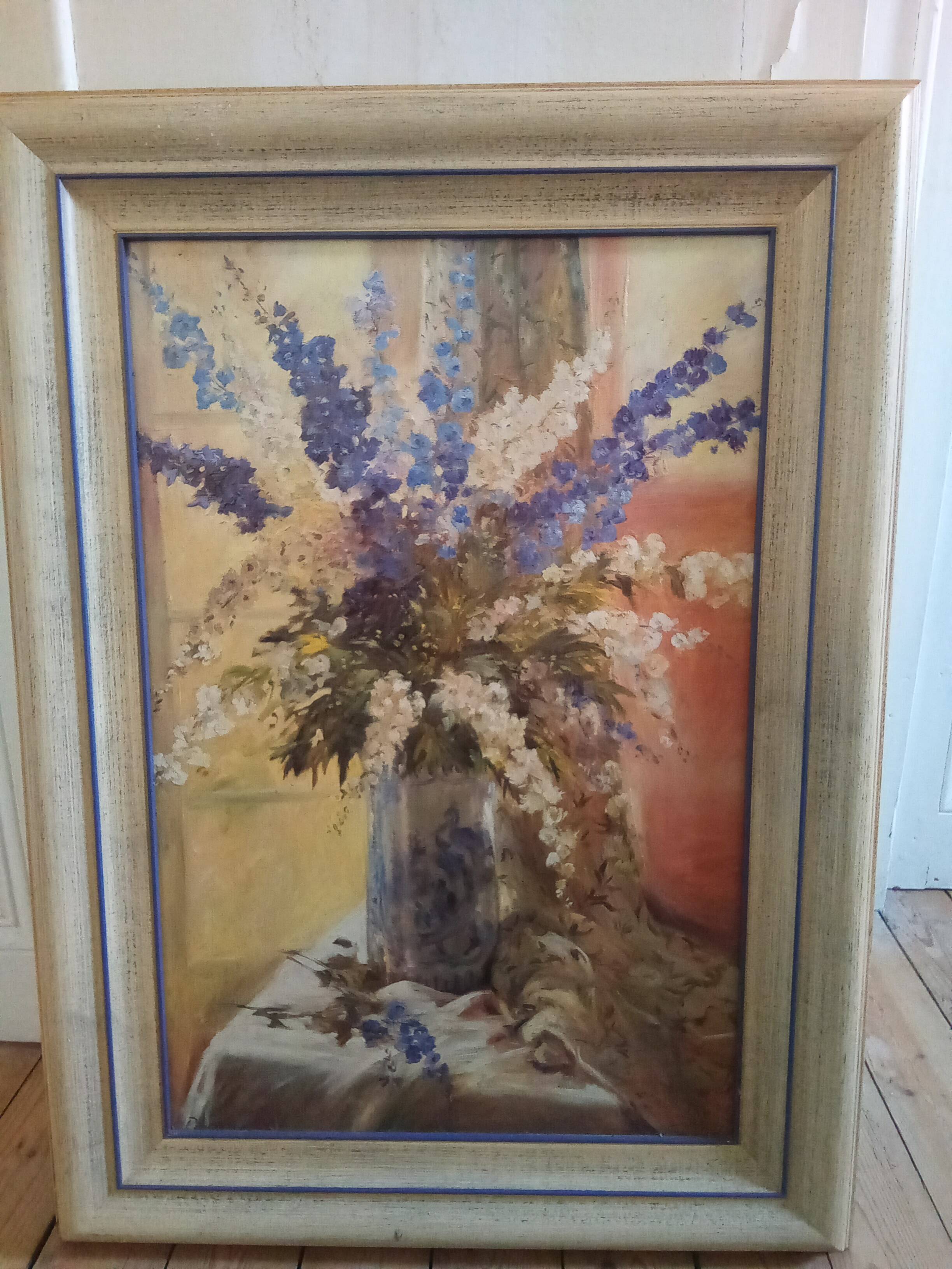 Painting depicting a bouquet