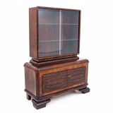 Art Deco style display cabinet, 1940s, Poland.