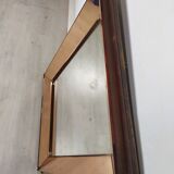Pink art deco mirror