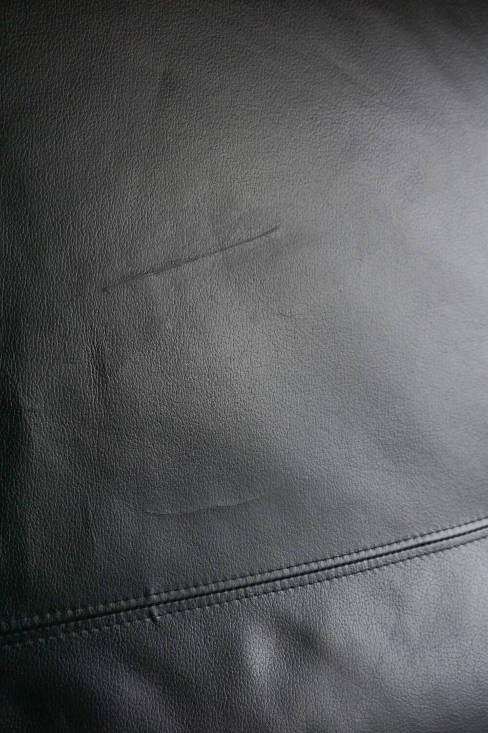 Scandinavian sofa - 2-seater leather and chrome - beke - vintage