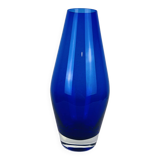 Scandinavian glass vase Riihimaki blue Tamara Aladin