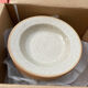 6 Hollow sandstone plates speckled Tulowice mid century XXe