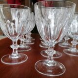 12 verre à von de style Harcourt En cristzl