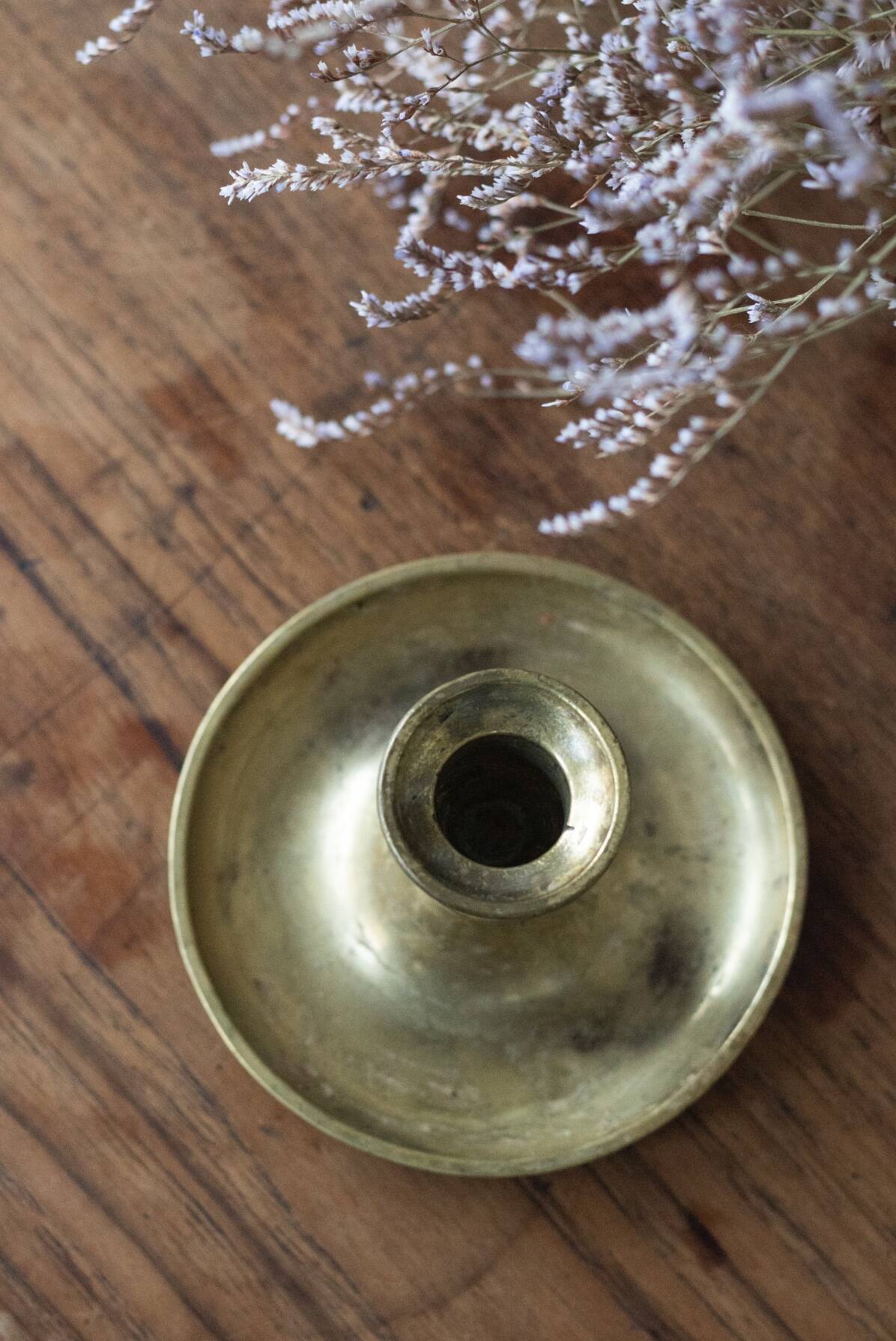 Vintage brass candle holder