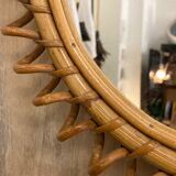 Rattan mirror 40cm