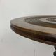 Brutalist Wood Turned Wine Press Side Table in the style of Charles Dudouyt