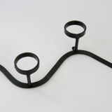 Vintage 1950 black metal hook
