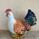 Grande porcelain poule sculpture Italy