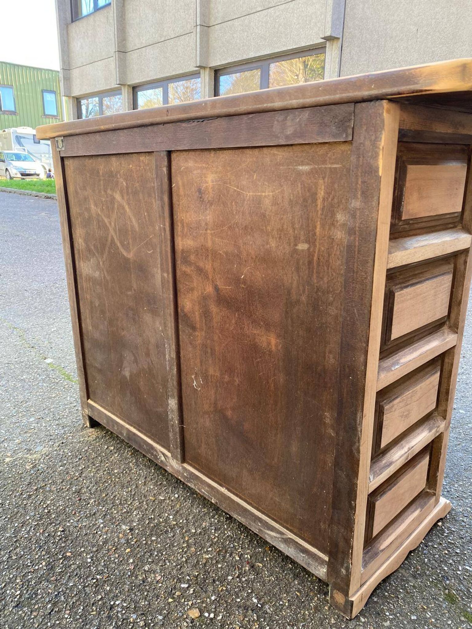 Commode espagnole rénovée en bois massif Navarro Argudo