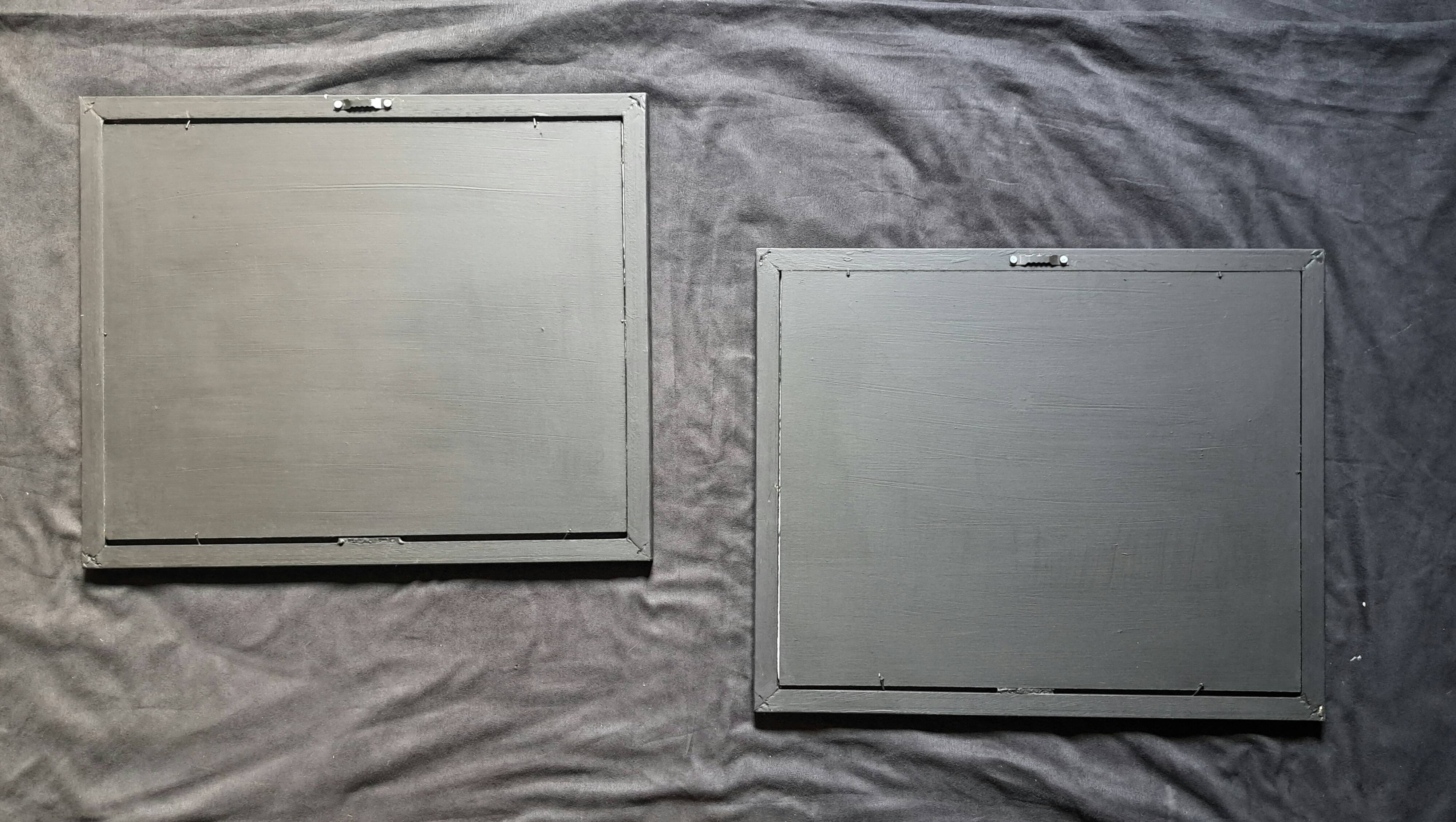 Impressionist painting - pair of oil on cardboard signed by Jehann Berjonneau.