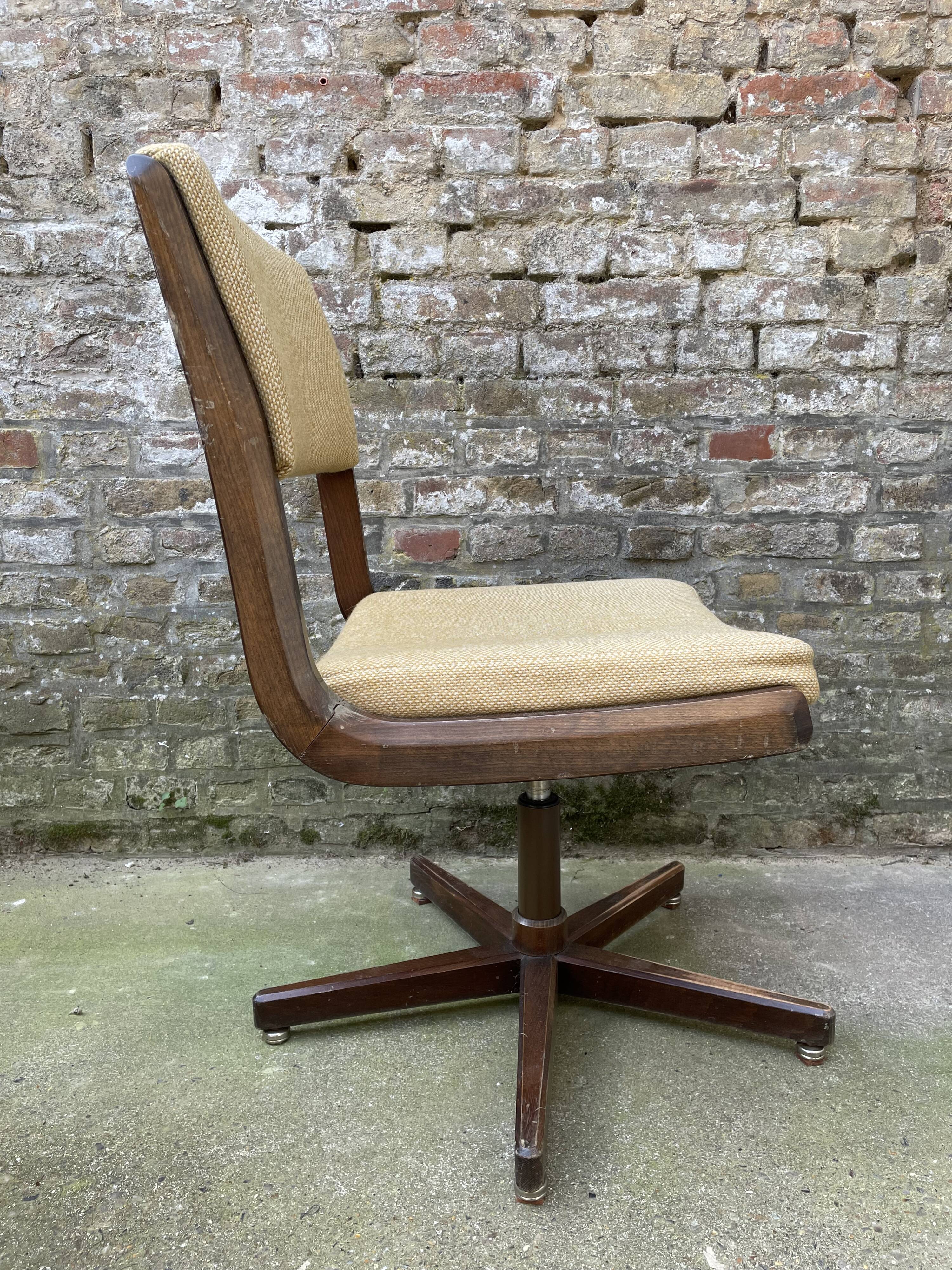 Vintage Scandinavian style swivel office chair