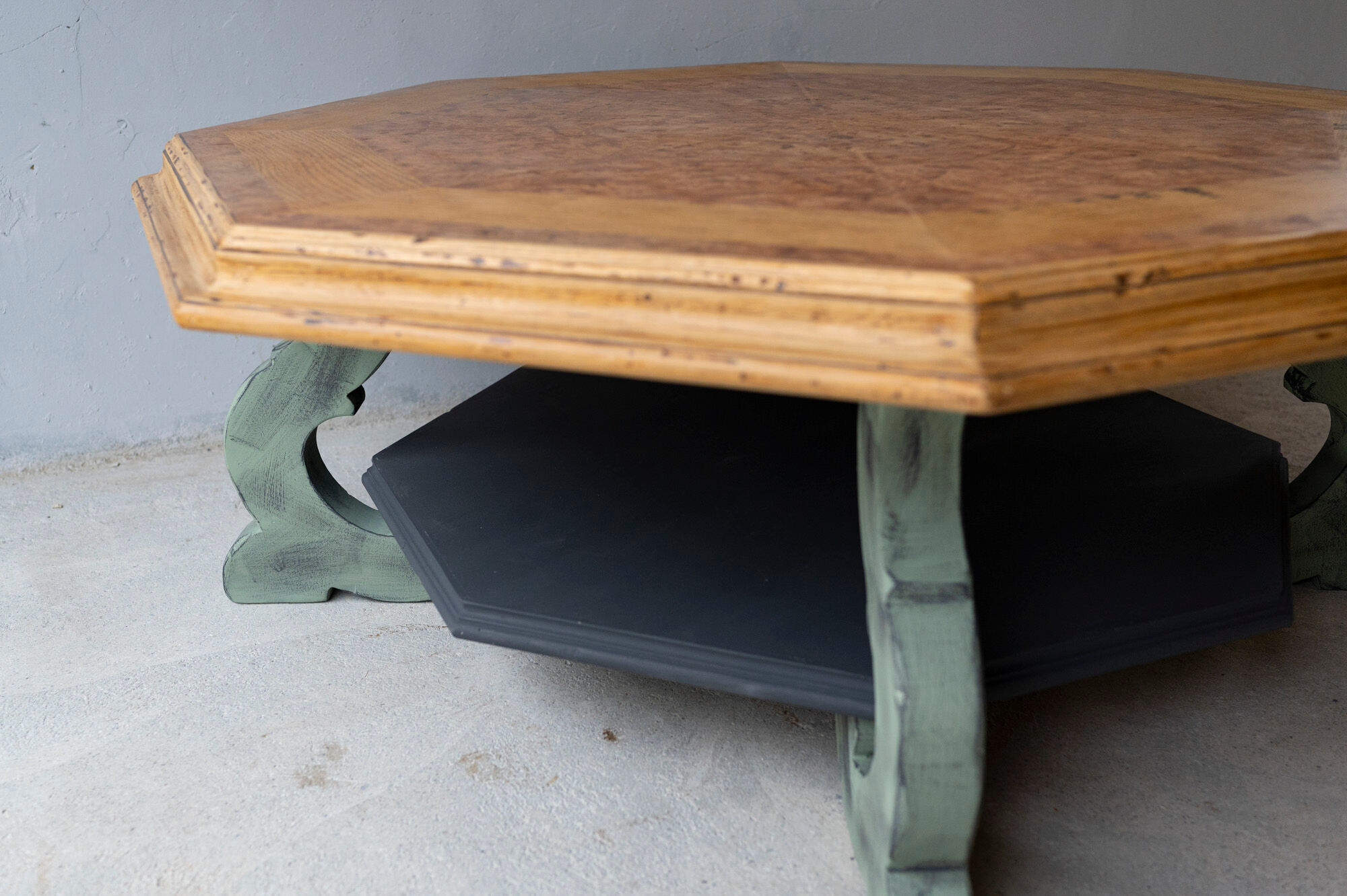 Hexagonal coffee table 130cm