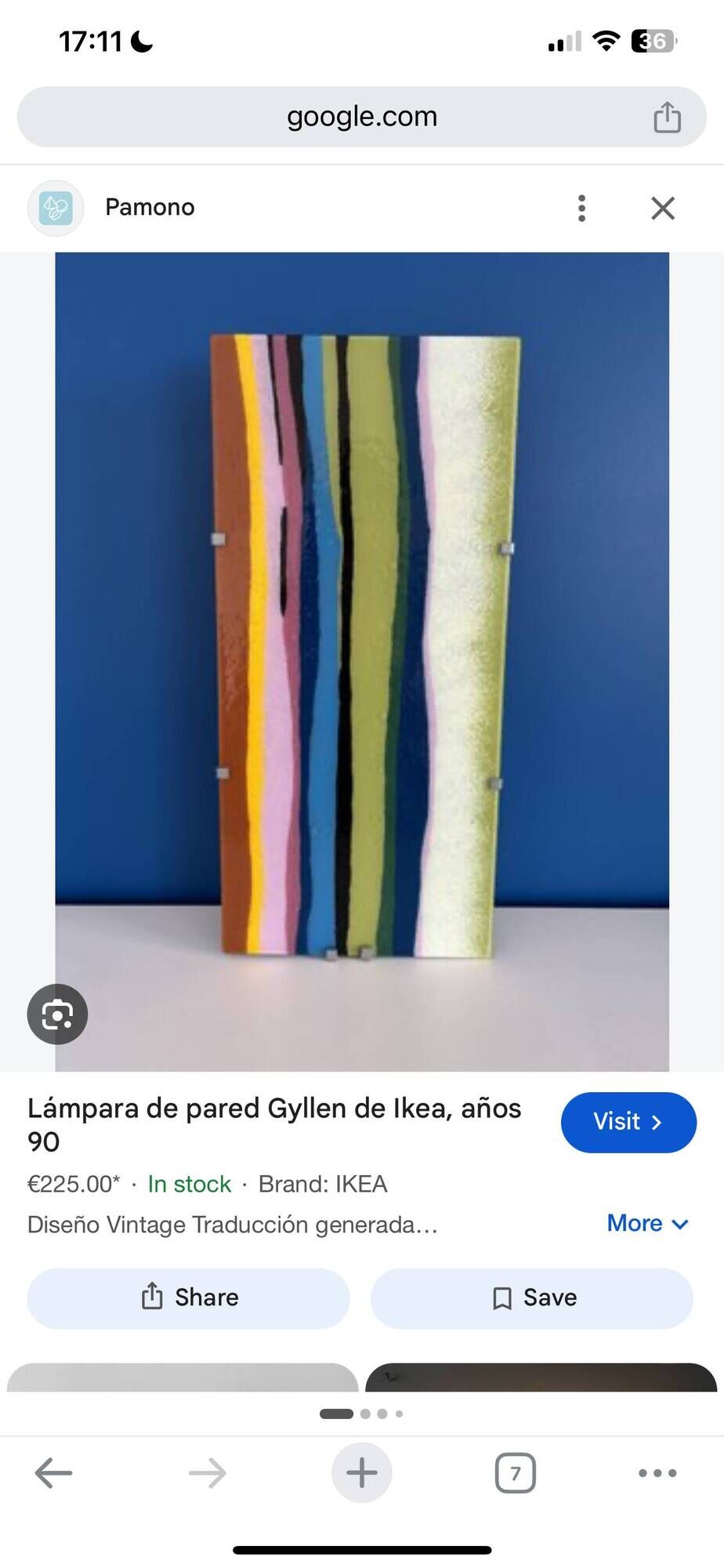 GYLLEN Vintage Wall Lamp IKEA – colourful design – rainbow decoration