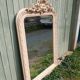 Antique carved wooden mirror
