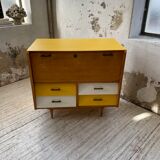 Furniture chest of drawers two-tone 60s