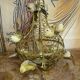 Golden metal birdcage – decorative work from the 20th century