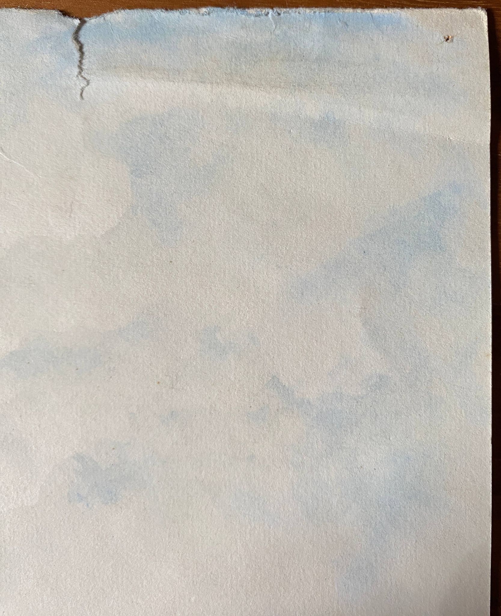Tableau aquarelle "Plaine vallonnée et arborée" école du XX° siècle