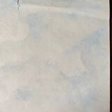 Watercolor painting "hilly and wooded plain" 20th century school