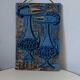 Brutalist wall plaque