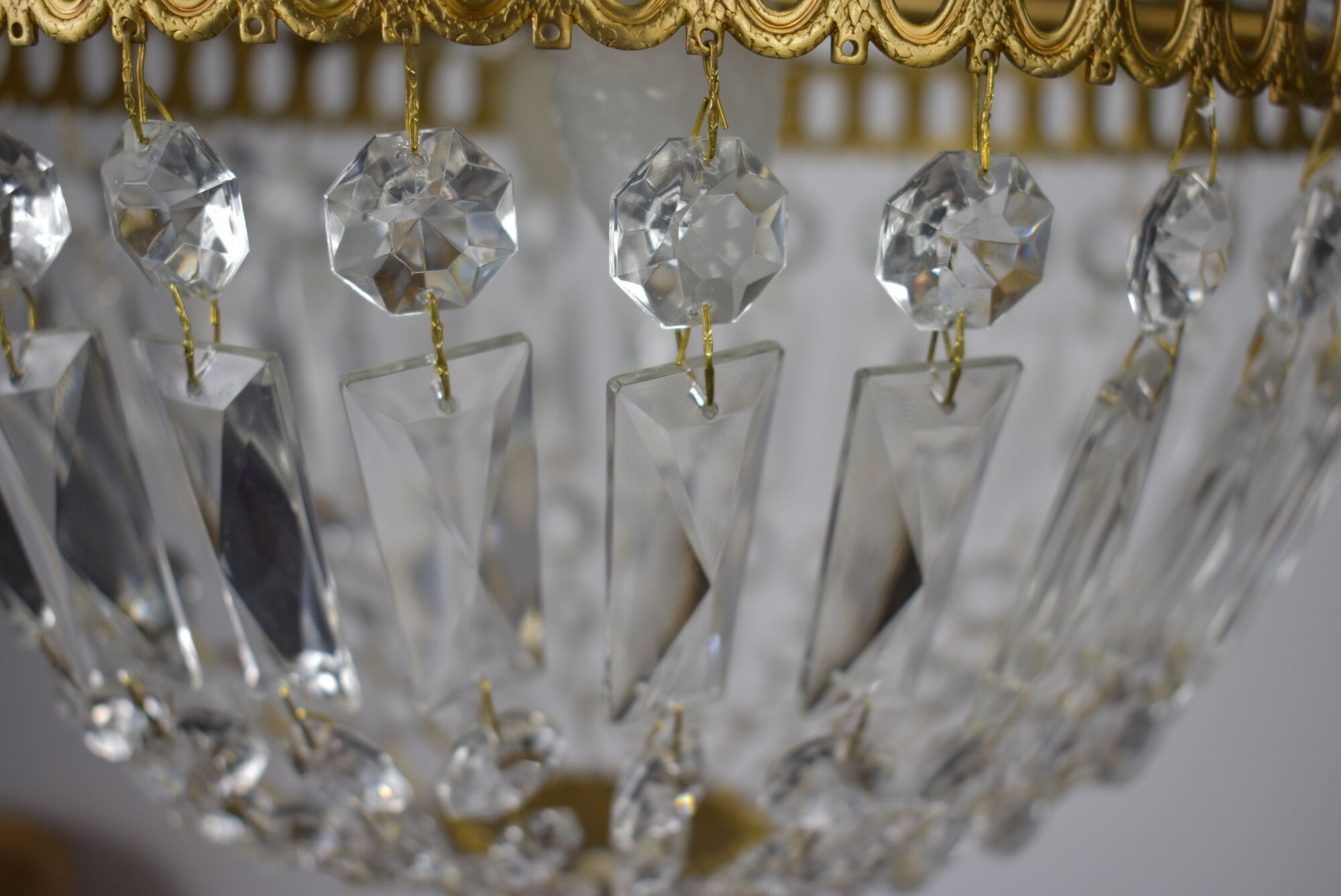 vintage glass stamped hot air balloon chandelier