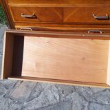 Compass leg chest of drawers