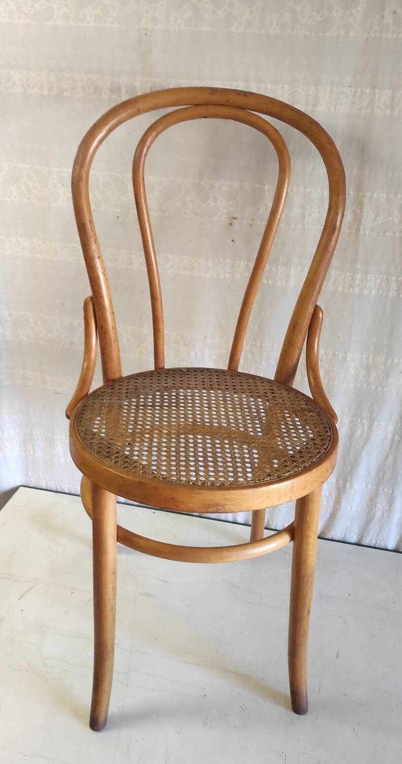 Bentwood and cane chair - mid. 20th century