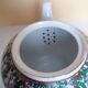Canton porcelain tea service with 6 cups and teapot.