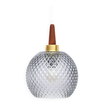 Glass vintage lamp, Denmark 1960s