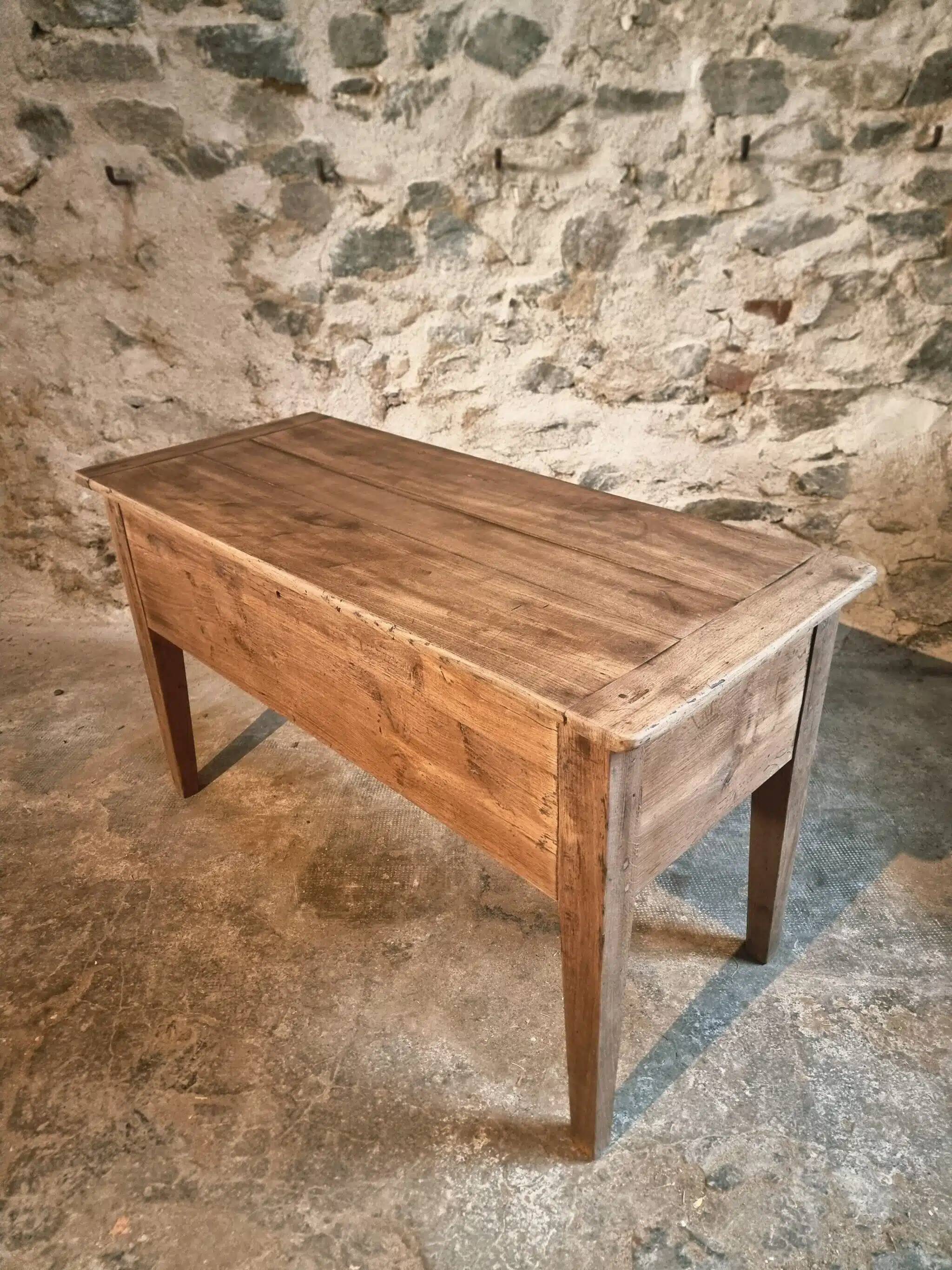 Ancien pétrin français en chêne, XIXe siècle