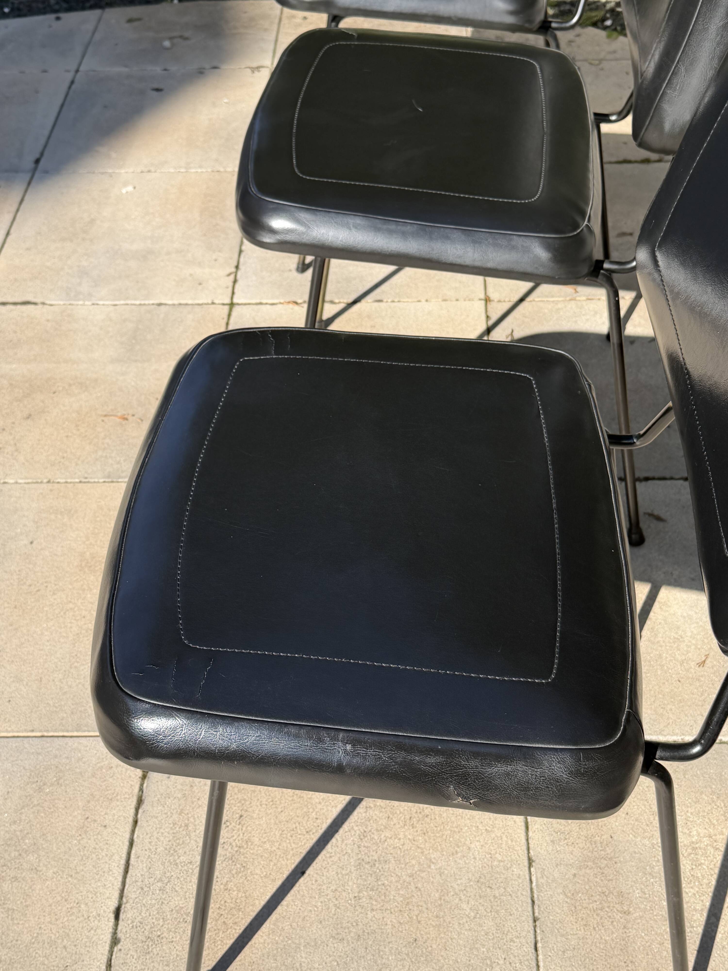 Set of 3 Pierre Paulin CM 196 chairs – Thonet – 1960s – vintage design