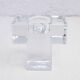 Glass tealight candle holder