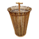 Midcentury rattan umbrella stand vintage 'Tiki'