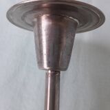 Double candlestick in silver-plated metal