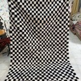 Berber Beni ouarain carpet with checkers 300x200cm
