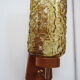 Scandinavian teak and glass wall lamp