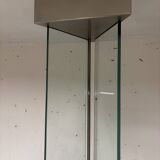 Lampadaire verre et àcier chromé, Mauro Marzollo, TVE 1980