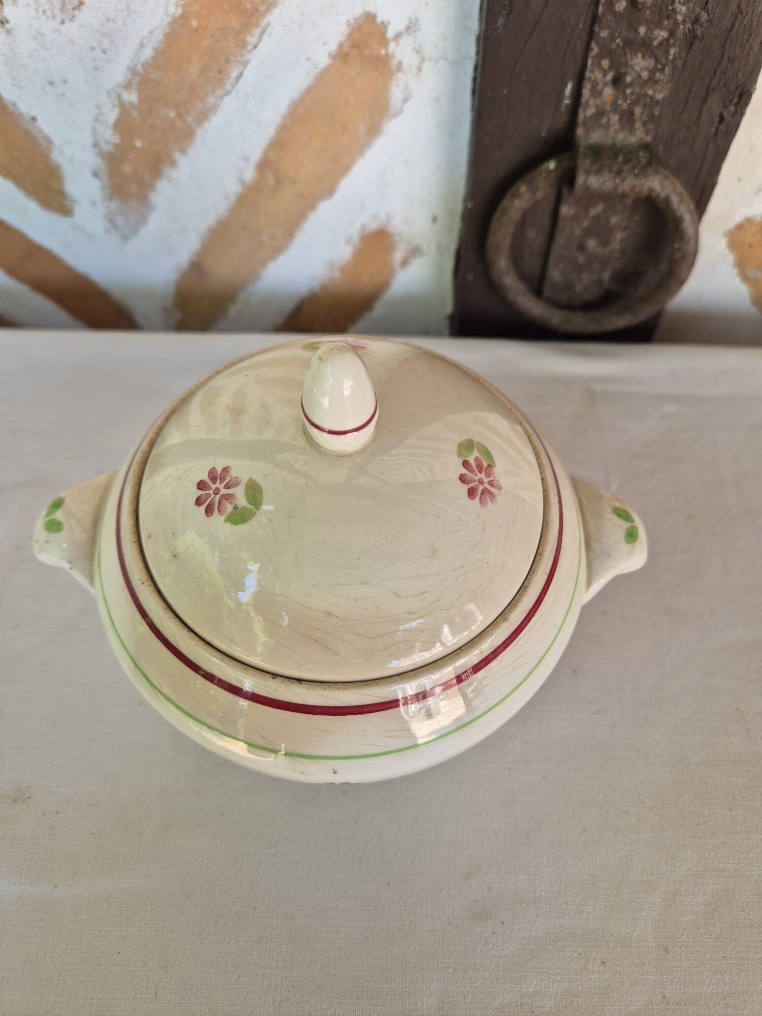 Gien Christiane sugar bowl + free saucer
