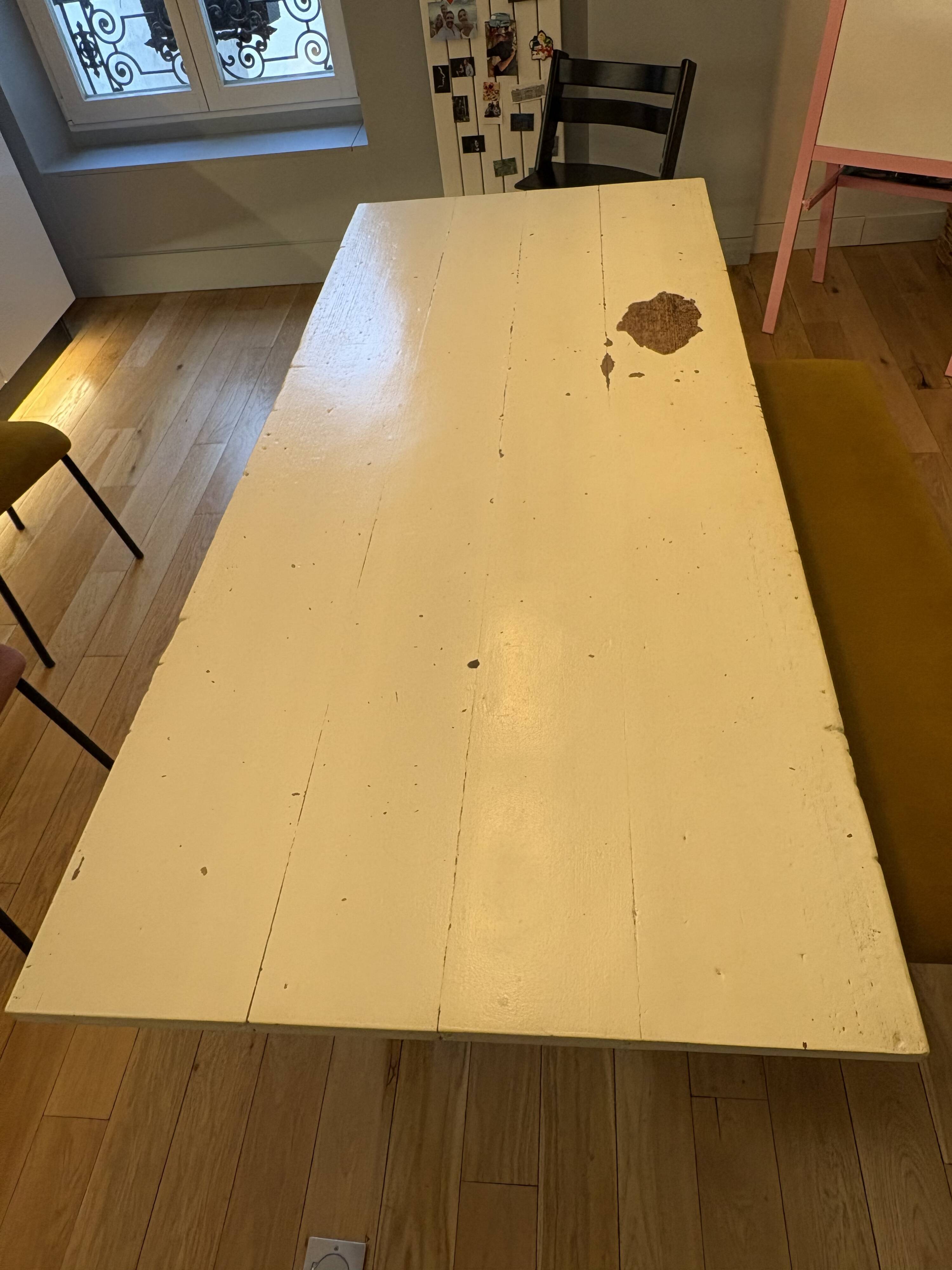 Industrial dining table
