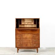 Bureau/armoire vintage en teck de style danois « Jentique » du milieu du siècle