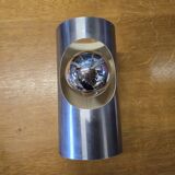 Pipe wall lamp by Oxar in aluminum from the 70s