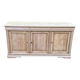 Louis Philippe rustic buffet vintage renovated in solid wood 185cm