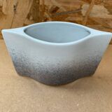 Antique vase virebent white porcelain speckled blue pink vintage