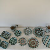 Robert Picault Vallauris France set of 12 Mid Century ceramics