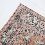 4x7 Antique Brunt Orange Brown Turkish Vintage Rug, 113x202Cm