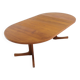 Vintage Danish round extendable dining table from the 1960s, Denmark.