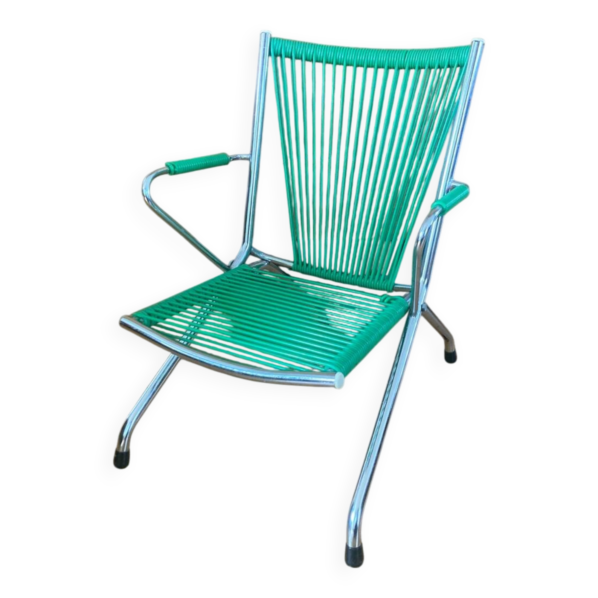 Fauteuil Scoubidou pliant pour enfant, années 1960