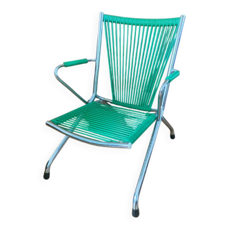 Fauteuil Scoubidou pliant pour enfant, années 1960