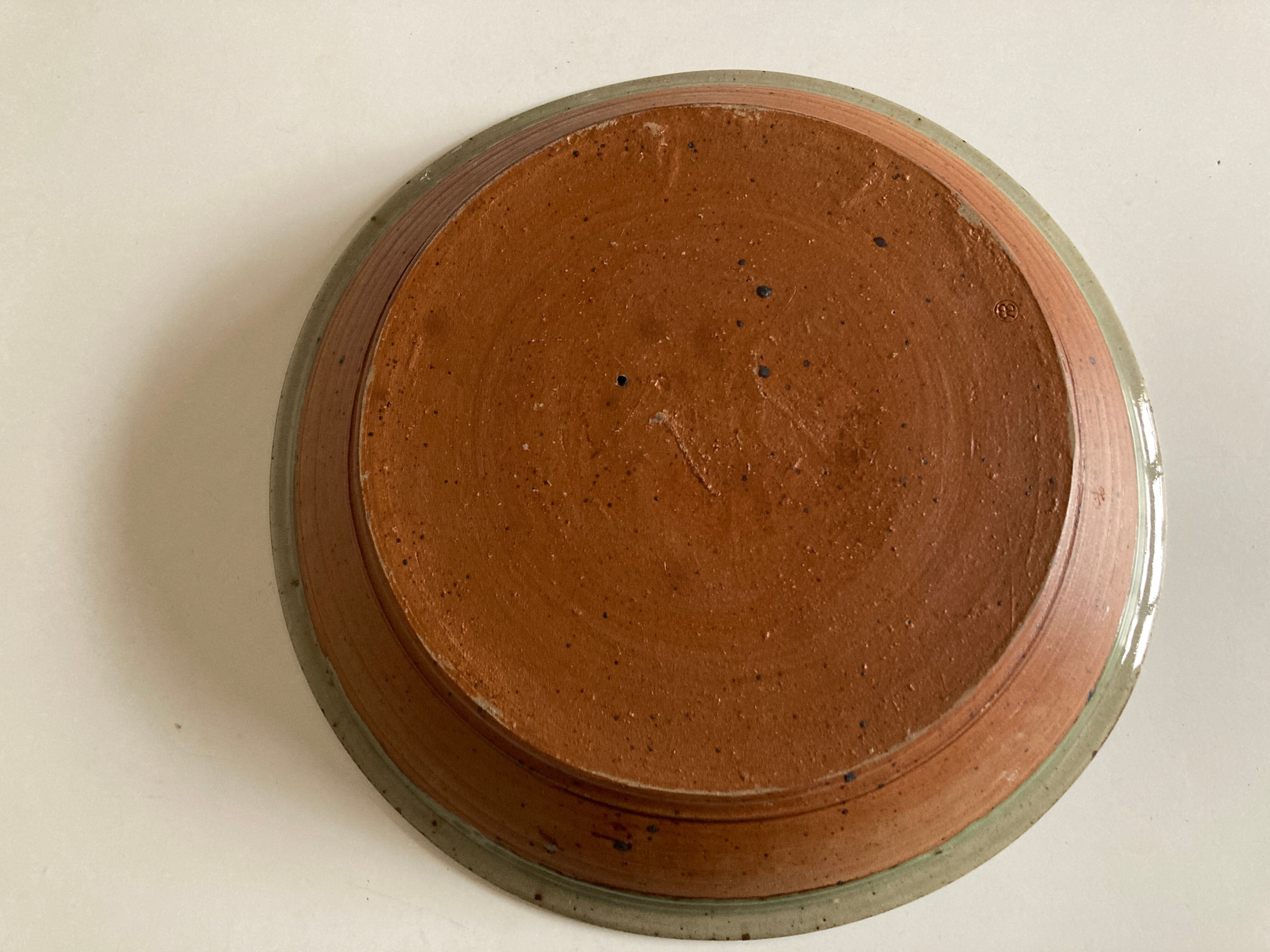 Flat center table in pyrity sandstone swirl Rémi Bonhert 1970 La Borne